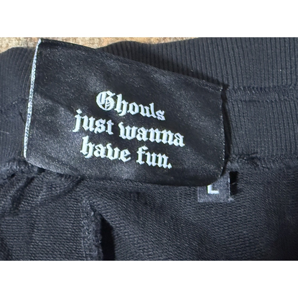 Killstar Bones Joggers L Avril Lavigne Ex Girlfriend Skeleton Pants Pink Black - Picture 4 of 7